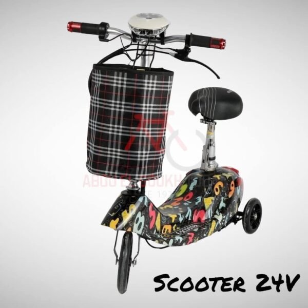 Electric scooter with chair and Flashlight 24V